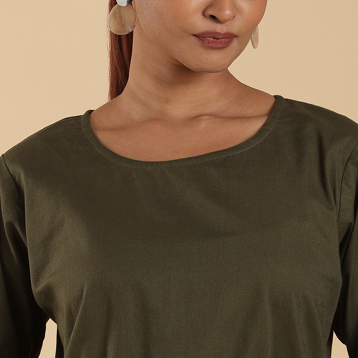 Mehandi Green Kurta With trousers 4